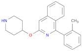 Isoquinoline, 1-(2-methylphenyl)-3-(4-piperidinyloxy)-