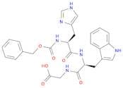 Glycine, N-[N-[N-[(phenylmethoxy)carbonyl]-L-histidyl]-L-tryptophyl]-