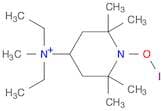 1-Piperidinyloxy, 4-(diethylmethylammonio)-2,2,6,6-tetramethyl-, iodide