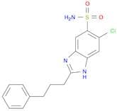 1H-Benzimidazole-5-sulfonamide, 6-chloro-2-(3-phenylpropyl)-