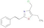 Oxazole, 4-(chloromethyl)-5-ethyl-2-(2-phenylethenyl)-