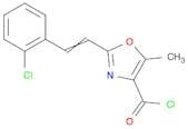 4-Oxazolecarbonyl chloride, 2-[2-(2-chlorophenyl)ethenyl]-5-methyl-