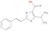 4-Oxazolecarboxylic acid, 5-(1-methylethyl)-2-(2-phenylethenyl)-