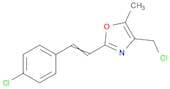 Oxazole, 4-(chloromethyl)-2-[2-(4-chlorophenyl)ethenyl]-5-methyl-