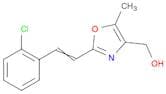 4-Oxazolemethanol, 2-[2-(2-chlorophenyl)ethenyl]-5-methyl-