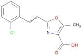 4-Oxazolecarboxylic acid, 2-[2-(2-chlorophenyl)ethenyl]-5-methyl-