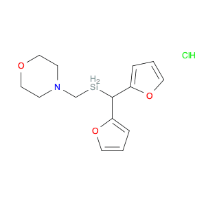 Morpholine, 4-[(di-2-furanylmethylsilyl)methyl]-, hydrochloride