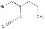 Thiocyanic acid, 1-(bromomethylene)butyl ester