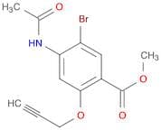 Benzoic acid, 4-(acetylamino)-5-bromo-2-(2-propynyloxy)-, methyl ester