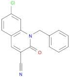 3-Quinolinecarbonitrile, 7-chloro-1,2-dihydro-2-oxo-1-(phenylmethyl)-