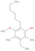 Phenol, 3-ethyl-6-hexyl-5-methoxy-2,4-dimethyl-