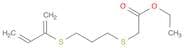Acetic acid, [[3-[(1-methylene-2-propenyl)thio]propyl]thio]-, ethyl ester