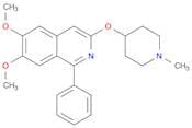 Isoquinoline, 6,7-dimethoxy-3-[(1-methyl-4-piperidinyl)oxy]-1-phenyl-