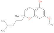 2H-1-Benzopyran-5-ol, 7-methoxy-2-methyl-2-(4-methyl-3-pentenyl)-