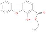 3-Dibenzofurancarboxylic acid, 4-hydroxy-, ethyl ester