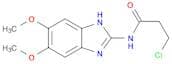 Propanamide, 3-chloro-N-(5,6-dimethoxy-1H-benzimidazol-2-yl)-