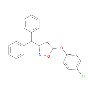 Isoxazole, 5-(4-chlorophenoxy)-3-(diphenylmethyl)-4,5-dihydro-