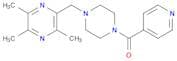 Piperazine, 1-(4-pyridinylcarbonyl)-4-[(trimethylpyrazinyl)methyl]-