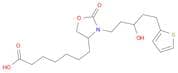4-Oxazolidineheptanoic acid, 3-[3-hydroxy-5-(2-thienyl)pentyl]-2-oxo-