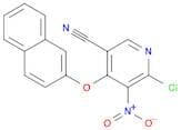 3-Pyridinecarbonitrile, 6-chloro-4-(2-naphthalenyloxy)-5-nitro-