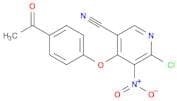 3-Pyridinecarbonitrile, 4-(4-acetylphenoxy)-6-chloro-5-nitro-