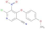 3-Pyridinecarbonitrile, 6-chloro-4-(4-methoxyphenoxy)-5-nitro-