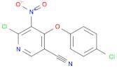 3-Pyridinecarbonitrile, 6-chloro-4-(4-chlorophenoxy)-5-nitro-