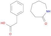 Benzeneacetic acid, compd. with hexahydro-2H-azepin-2-one (1:1)