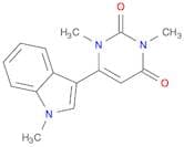 2,4(1H,3H)-Pyrimidinedione, 1,3-dimethyl-6-(1-methyl-1H-indol-3-yl)-