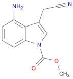 1H-Indole-1-carboxylic acid, 4-amino-3-(cyanomethyl)-, methyl ester
