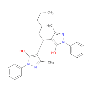 1H-Pyrazol-5-ol, 4,4'-hexylidenebis[3-methyl-1-phenyl-