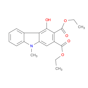 9H-Carbazole-2,3-dicarboxylic acid, 4-hydroxy-9-methyl-, diethyl ester