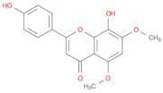 4H-1-Benzopyran-4-one, 8-hydroxy-2-(4-hydroxyphenyl)-5,7-dimethoxy-