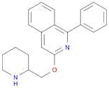 Isoquinoline, 1-phenyl-3-(2-piperidinylmethoxy)-
