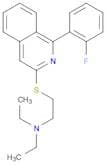 Ethanamine, N,N-diethyl-2-[[1-(2-fluorophenyl)-3-isoquinolinyl]thio]-