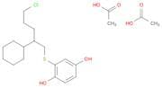 1,4-Benzenediol, 2-[(5-chloro-2-cyclohexylpentyl)thio]-, diacetate