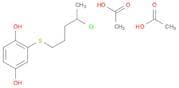 1,4-Benzenediol, 2-[(4-chloropentyl)thio]-, diacetate