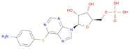 5'-Inosinic acid, 6-S-(4-aminophenyl)-6-thio-