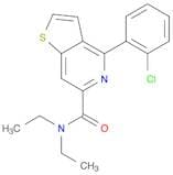 Thieno[3,2-c]pyridine-6-carboxamide, 4-(2-chlorophenyl)-N,N-diethyl-