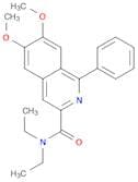 3-Isoquinolinecarboxamide, N,N-diethyl-6,7-dimethoxy-1-phenyl-