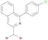 Isoquinoline, 1-(4-chlorophenyl)-3-(dibromomethyl)-