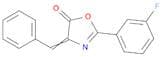 (4E)-2-(3-fluorophenyl)-4-(phenylmethylidene)-4,5-dihydro-1,3-oxazol-5-one