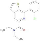 Thieno[2,3-c]pyridine-5-carboxamide, 7-(2-chlorophenyl)-N,N-diethyl-