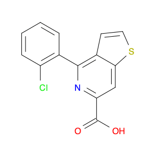 Thieno[3,2-c]pyridine-6-carboxylic acid, 4-(2-chlorophenyl)-