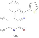 3-Isoquinolinecarboxamide, N-methyl-N-(1-methylpropyl)-1-(2-thienyl)-