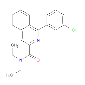 3-Isoquinolinecarboxamide, 1-(3-chlorophenyl)-N,N-diethyl-