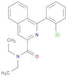 3-Isoquinolinecarboxamide, 1-(2-chlorophenyl)-N,N-diethyl-