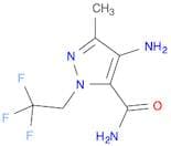 1H-Pyrazole-5-carboxamide, 4-amino-3-methyl-1-(2,2,2-trifluoroethyl)-