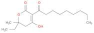 2H-Pyran-2-one, 6-ethyl-5,6-dihydro-4-hydroxy-6-methyl-3-(1-oxononyl)-