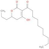 2H-Pyran-2-one, 5,6-dihydro-4-hydroxy-3-(1-oxodecyl)-6-propyl-